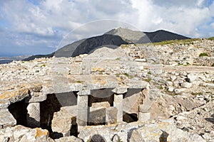 Ancient Thira at Santorini, Greece