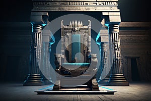 The ancient throne of the Egyptian pharaoh Ramses