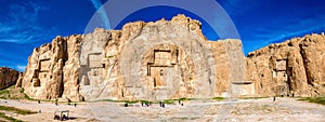 Ancient tombs of Achaemenid kings at Naqsh-e Rustam in Iran