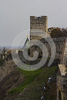 Ancient tower in the Belgrade Fortress. Serbia