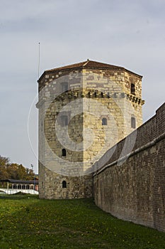 Ancient tower in the Belgrade Fortress. Serbia
