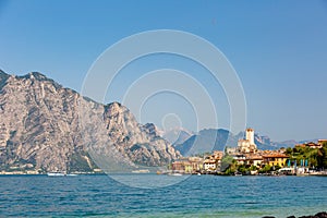 Ancient tower in Malcesine old town