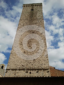Ancient tower in San Gimignano