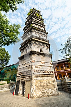 Ancient tower in temple