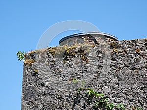 Ancient tower wall background, Blarney castle in Ireland, celtic fortress