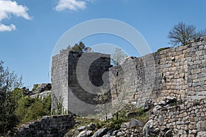 The ancient tower and wall of the Castle of AnsiÃ£es photo