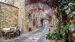 Ancient town of Assisi, Umbria, Italy