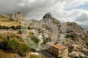 Ancient town of Caltabellotta in Sicily