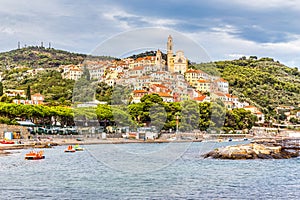 Ancient Town of Cervo During Sunset-Cervo,Italy