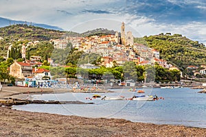 Ancient Town of Cervo During Sunset-Cervo,Italy