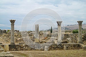 Ancient town columns