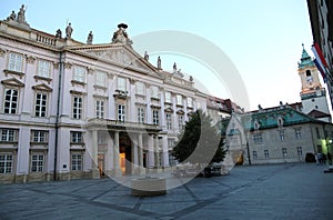 Ancient Town Hall of Bratislava City in Slovakia Europe