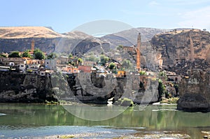 The ancient town of Hasankeyf in anatolia
