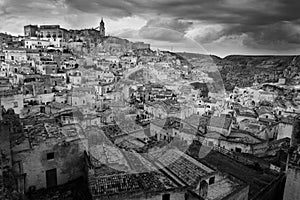 Ancient town of Matera Sassi di Matera at sunrise, Basilicata