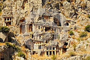 Ancient town in Myra, Turkey