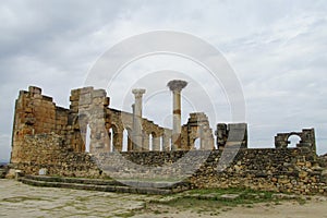 Ancient town ruins, Volubilis, Morocco