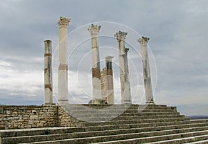 Ancient town ruins, Volubilis, Morocco