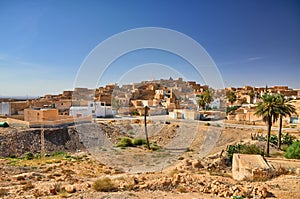 Ancient town in Sahara Desert, Tunisia, Africa, HDR