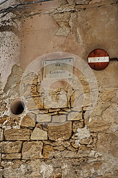 The ancient town of Salemi on the island of Sicily photo