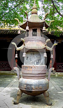 The ancient town of Xitang Incense burner