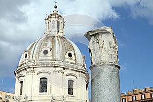 Ancient Trajan's Forum in Rome