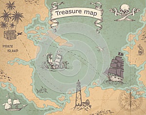 Ancient treasure map