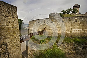 ancient Trencin Castle 11th century in Slovakia