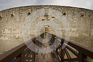 ancient Trencin Castle in Slovakia