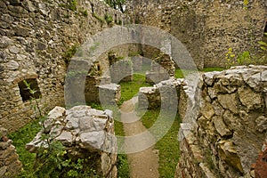 ancient Trencin Castle in Slovakia