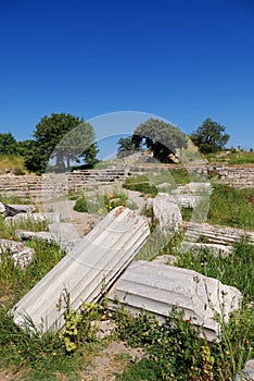Ancient troy ruins