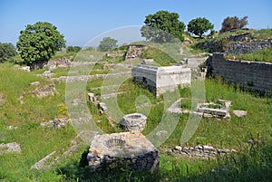 Ancient troy ruins