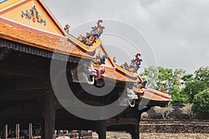 Ancient Tu Duc royal tomb near Hue, Vietnam. A UNESCO World Heritage Site