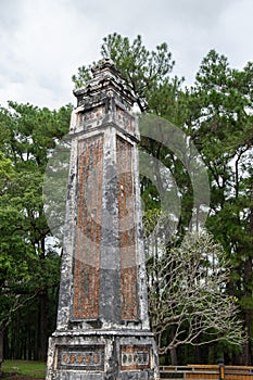 Ancient Tu Duc royal tomb near Hue, Vietnam. A UNESCO World Heritage Site