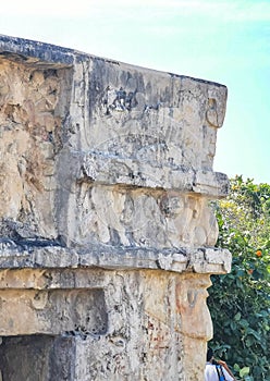 Ancient Tulum ruins Mayan site temple pyramids ixchel chaac Mexico photo