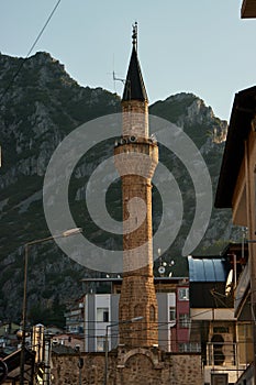 Ancient turkish minaret in Egirdir, Turkey