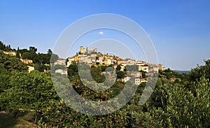 Ancient Turrets and Towers of the Beautiful Medieval French Mountain Village of Callian