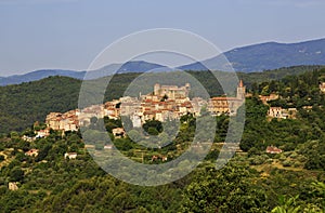 Ancient Turrets and Towers of the Beautiful Medieval French Mountain Village of Callian