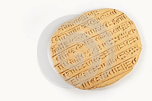 Impero stile cuneo scritto marrone 