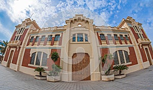 Ancient Varador, Public Dock Building, Valencia, Spain, located in Marina de Valencia, historic dock of the port