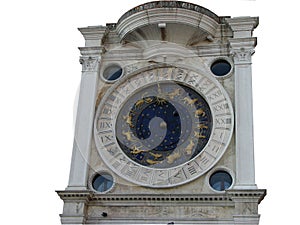 Ancient Venetian clock in San Marco