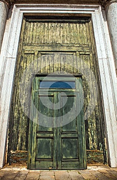 Ancient Venetian wooden door