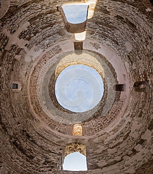 Ancient vestibule building in Split, Croat