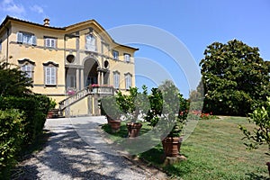ancient villa Lucca Tuscany photo