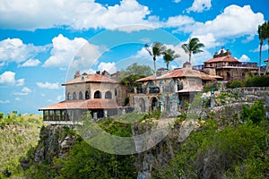 Ancient village Altos de Chavon - Colonial town reconstructed in Dominican Republic. Casa de Campo, La Romana.