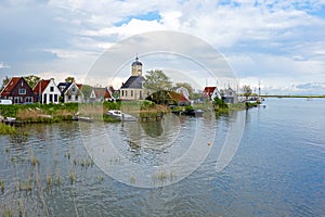 The ancient village Durgerdam at the IJsselmeer in the Netherlands