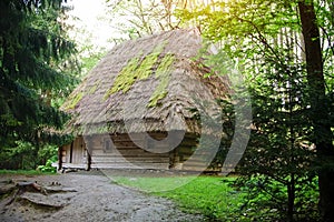 Ancient village house in Museum of Folk Architecture and Rural L