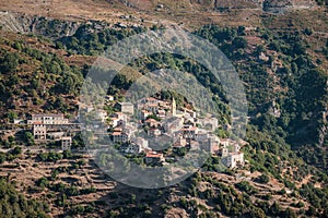 Village of Lento in Corsica photo
