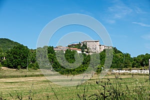 Ancient village of Macerino on a hill