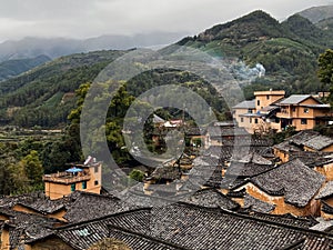 Ancient village in mountains