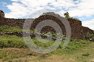 Ancient wall built by Wari people